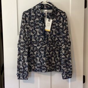 Floral Utility Jacket in Navy by Michael Kors